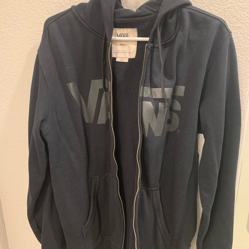 Vans zip up hoodie
